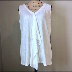 Foxcroft Nordstrom Ruffle Tank